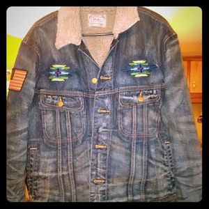 Ralph Lauren polo denim/wool coat